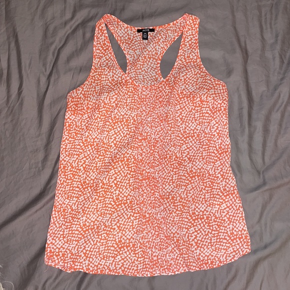 Jacob brand cardigan and tank set. Tangerine and white size S. - Picture 6 of 11